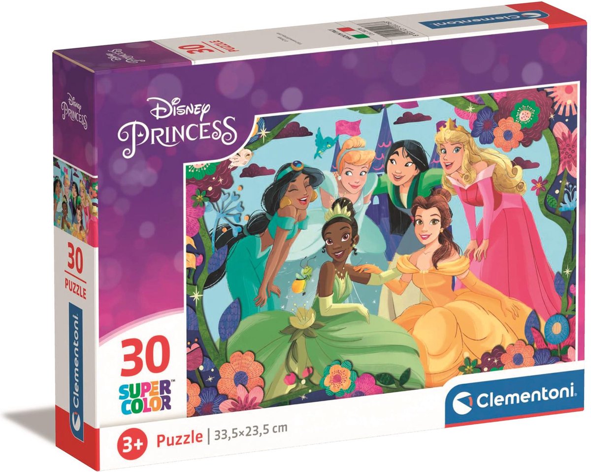 Clementoni Jigsaw Puzzle Super Color Disney Prinzessin, 30st.