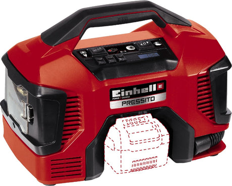 Einhell pressito solo - Akku-Kompressor | 18v | 11 Takte | 21 l min - 4020460 4020460