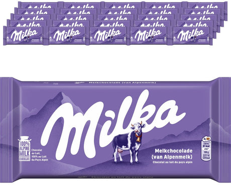 Milka Alpenmilch Flowpack (25x 90gr)