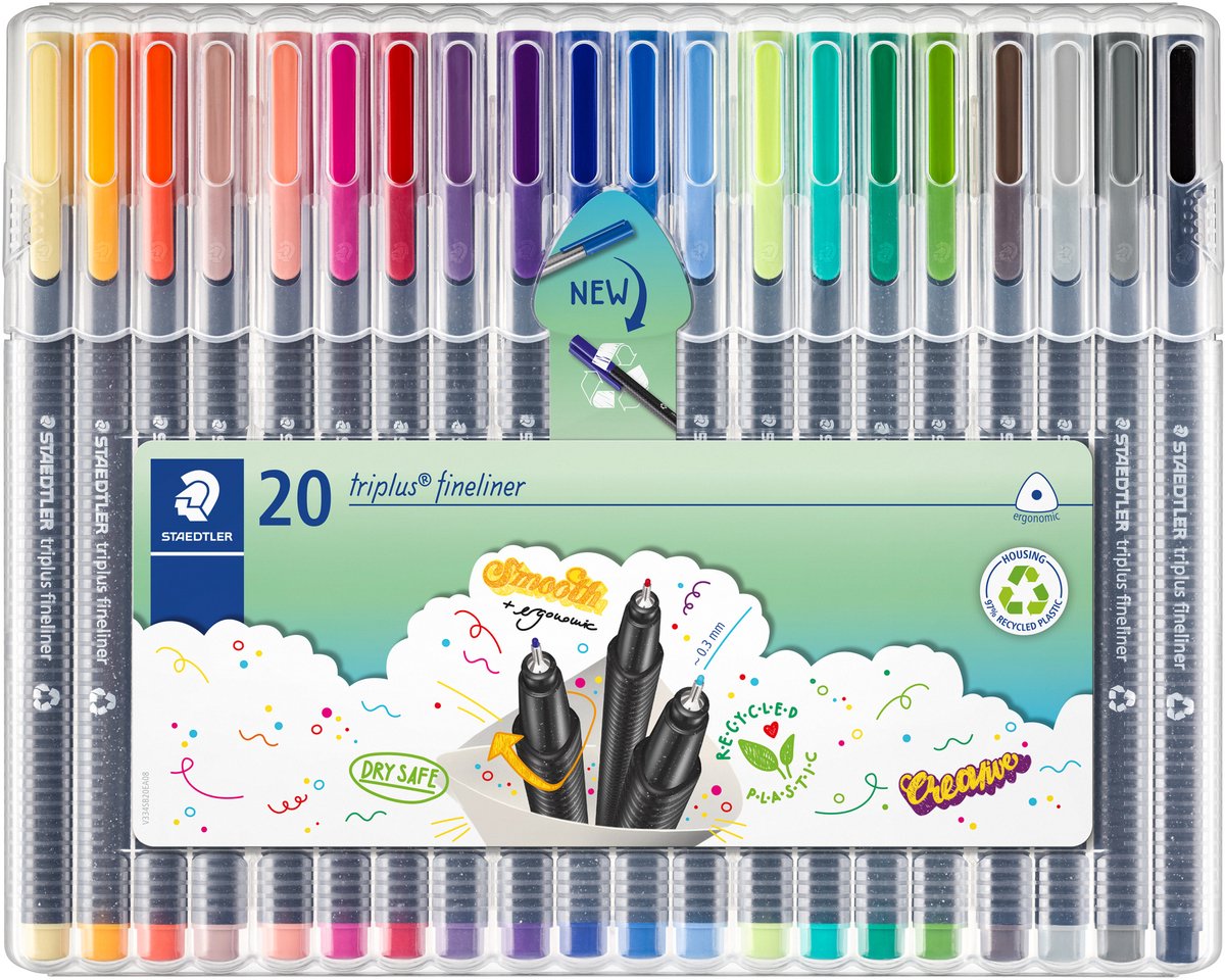 Staedtler triplus Fineliner - Box 20 Stk