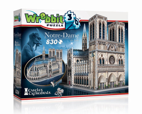 Wrebbit Notre-Dame de Paris – 3D-Puzzle – 830 Teile