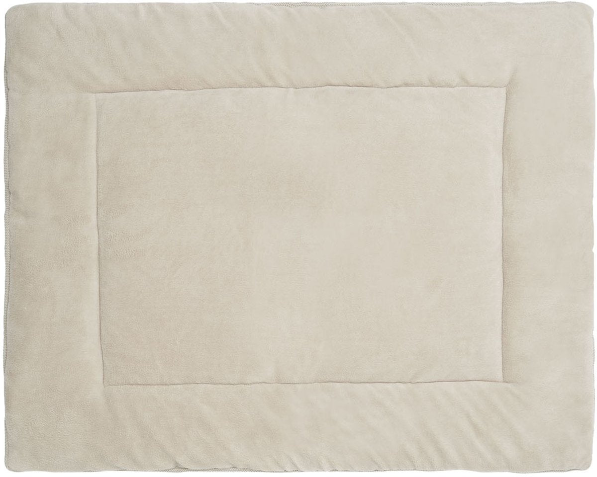 Jollein - boxkleed (nougat) - basic knit - katoen - speelkleed baby - 80x100cm