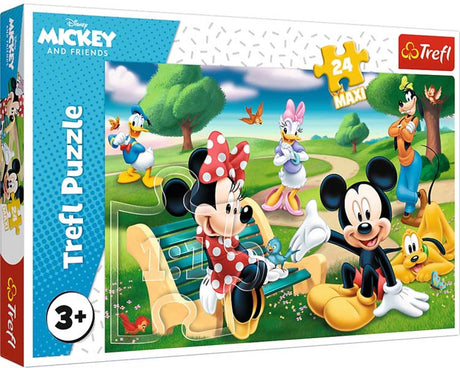 Trefl Mickey Mouse unter Freunden Disney-Puzzle – 24 Teile – ab 3 Jahren