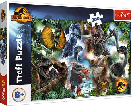Trefl Puzzle Jurassic World – 300 Teile – Dinosaurier für Kinder.