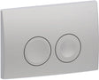 Geberit delta25 Bedienplatte - 2-Tasten-Unterputz - runde Tasten - Chrom matt