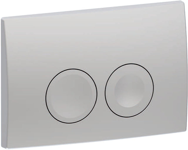 Geberit delta25 Bedienplatte - 2-Tasten-Unterputz - runde Tasten - Chrom matt