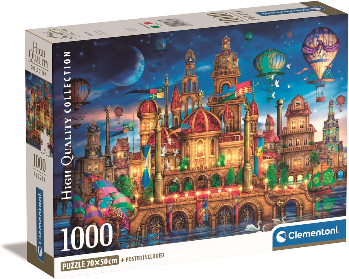 Clementoni Downtown Puzzle - Puzzle 1000 Teile - 70x50 cm - für Erwachsene und Kinder ab 14 Jahren