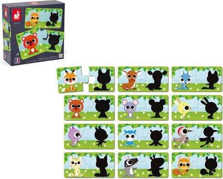 Janod – Puzzlespiel – Tiere und ihre Schatten