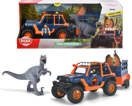 Dickie Dino-Jeep mit Anhänger-Spielset
