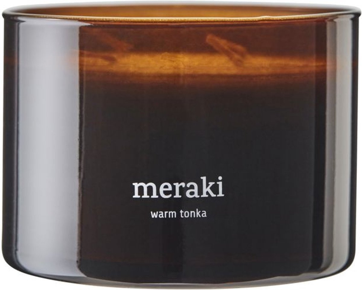 Meraki geurkaars warm tonka groot