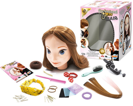 Buki France Buki – Spielzeug-Haarset – Friseur – Friseursalon – Schminktisch – Haarkopf