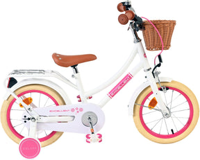 Volare Exzellente Kinderfahrrad - Mädchen - 14 Zoll - Weiß