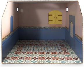 Het muizenhuis speelgoed kartonnen badkamer - sam en julia miniatuurset.