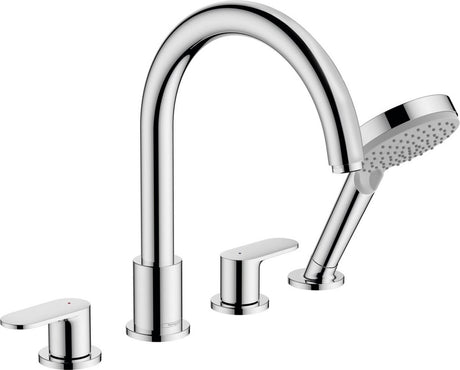 Hansgrohe Lackmischung - Wannenrandarmatur, 4-Loch, Chrom 71456000