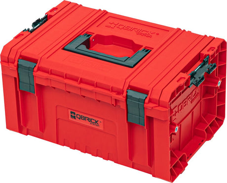 Qbrick system pro toolbox 2.0 red ultra hd op maat gemaakte gereedschapskoffer 450 x 260 x 240 mm 19 l stapelbaar ip54 met 3 compartimenten en legbord