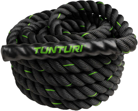 Tunturi battle rope - fitness rope - functional training rope - fitness touw - 9 meter - incl. gratis fitness app