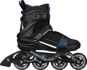Nijdam inline skates - alu chassis - circuit cruiser - maat 39 - zwart