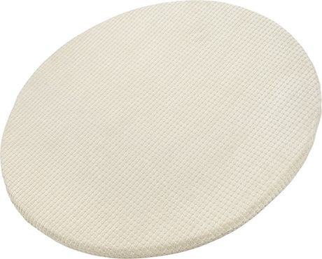 Meyco baby pebble hoeslaken boxmatras - deluxe jacquard - soft sand - ⌀90 95cm