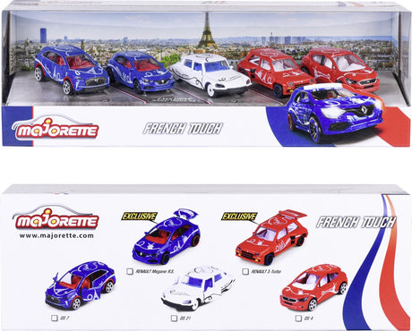 Majorette - French Touch - 5 Stück - Geschenkpackung - Französische Autos - ab 3 Jahren