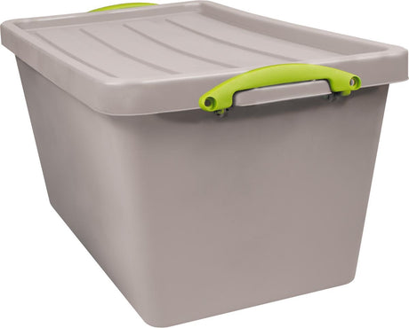 Wirklich nützliche Box Recycling-Aufbewahrungsbox 56 l, nestbar, grau