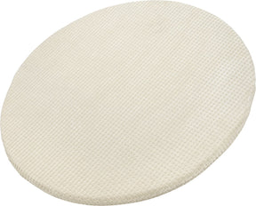 Meyco baby pebble hoeslaken boxmatras - deluxe jacquard - soft sand - ⌀90 95cm