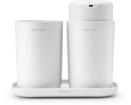 Brabantia Renew Badezimmerzubehör-Set – 3-teilig – Weiß