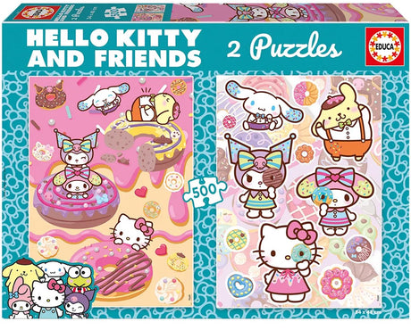 Educa Hello Kitty Puzzle 2x500 Teile rosa Kinder