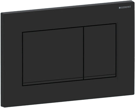 Geberit Steuerpl. Sigma30, 2-Tasten: mattschwarz, pflegeleicht, schwarz