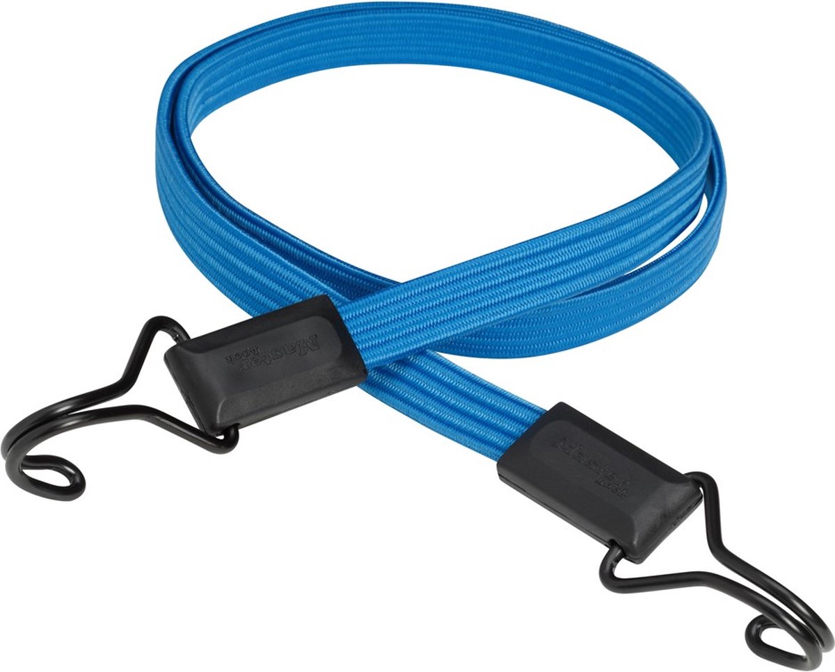 Master-lock masterlock platte snelbinder smooth blauw 120 cm