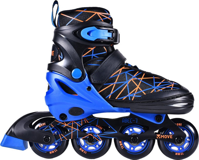 Move Inlineskates - Streifen S 30-33 - Blau - verstellbar - Größe 30 bis 33