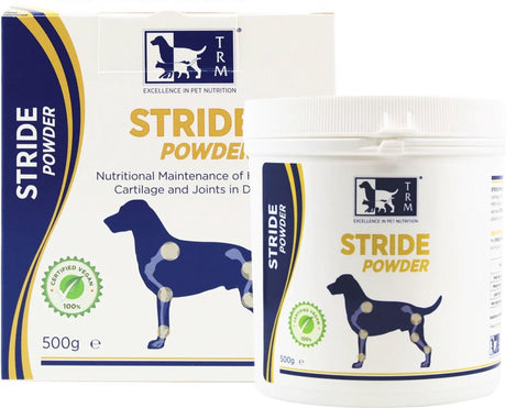 Trm Stride Powder 500 gr – Knorpelunterstützung – veganes Nahrungsergänzungsmittel für Hunde
