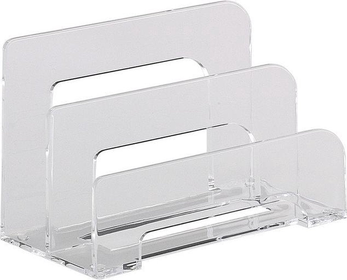 Alco-Buchstabe Standard-Acryl – 2 Fächer transparent – 75 x 150 x 95 mm – al-4466