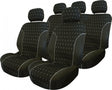 Carpoint stoelhoesset charcoal 9-delig zwart - autostoelhoes set