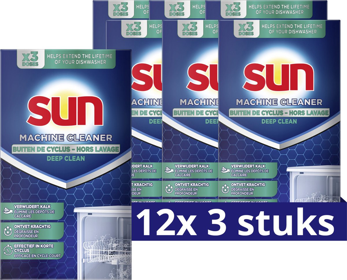Sun machinereiniger - out-wash - 36 stuks - voordeelverpakking