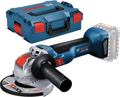 Bosch GWX 18 V-10 18 V Li-Ionen-Akku X-Lock-Winkelschleifergehäuse in L-Boxx – 125 mm – bürstenlos