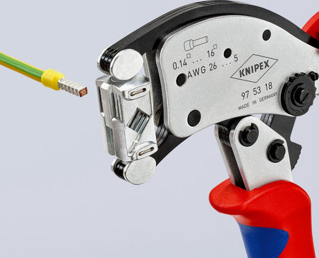 Knipex selbsteinstellende Crimpzange Twistor 16 - 975318sb