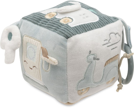 Jollein baby activiteitenkubus - on the go - polyester - sensorisch speelgoed