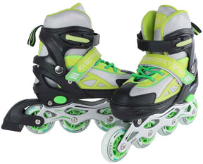 Street Rider Inlineskates grün schwarz verstellbar, Größe 33-36