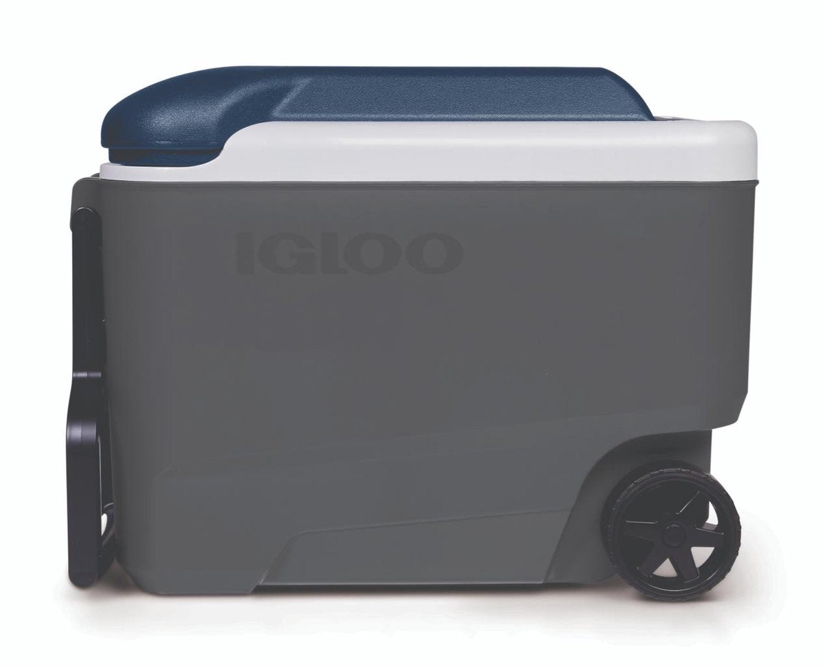 Igloo maxcold 40 Roller – mittelgroße Kühlbox auf Rädern – 38 Liter – Grau
