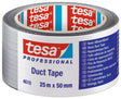Tesa Professional 4610 Serie – Polypropylenband – 25 m x 50 mm – Silber matt