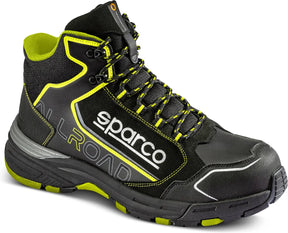 Sparco allroad-h motegi werkschoenen s3 esd - zwart fluogeel - maat 48