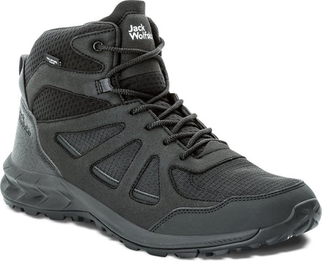 Jack Wolfskin Woodland 2 Texapore Mid M Herren-Wanderstiefel – Schwarz – Größe 41