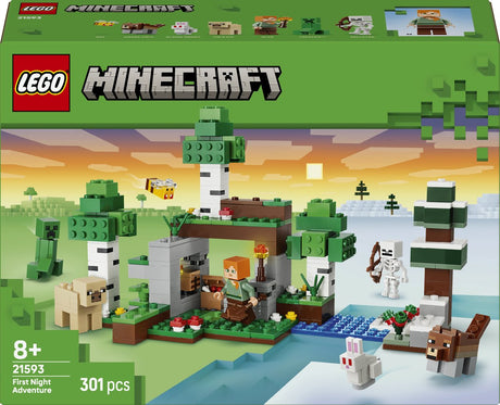 Lego Minecraft Erste-Nacht-Abenteuerspielzeug für Kinder und Kinderzimmerdekoration 21593