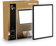 B.k.licht flach - LED-Badezimmerlampe Deckenlampe - Panel-Deckenlampe - Badezimmerbeleuchtung mit neutralweißem Licht - IP44 - 42 x 42 cm - Schwarz