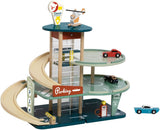 Classic World Vintage-Holzgarage mit Autos, 11-tlg.