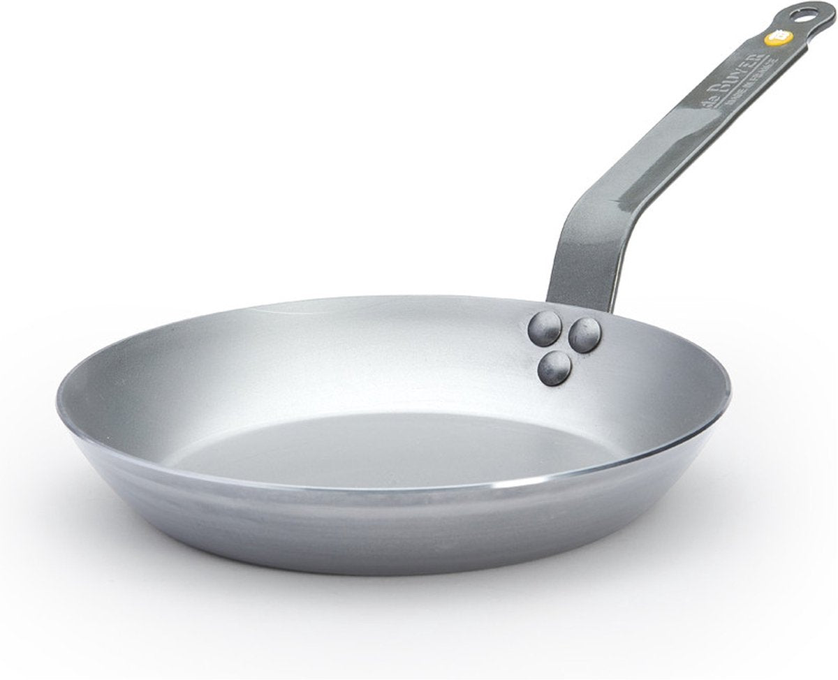 Debuyer de Buyer Mineral B Bratpfanne 24 cm – Stahlblech – PFAS-frei – natürliche Antihaftwirkung – hergestellt in Frankreich