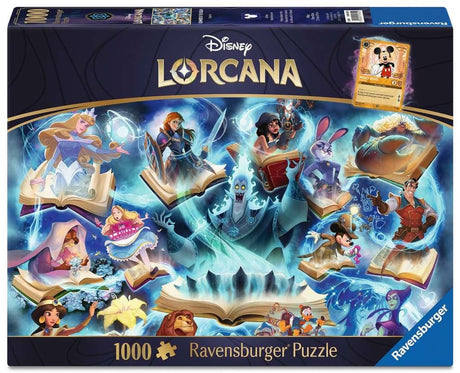 Ravensburger Puzzle Disney Lorcana Gimmers of the Realm: Sapphire – 1000 Teile.