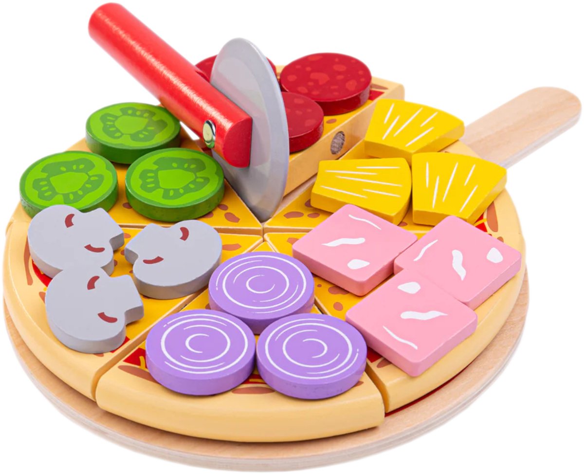 Bigjigs Spielzeugnahrung – Pizzaschneiden