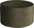 Woood Sara Pouf niedrig – Samt – warmes Grün – 36 x 60 x 60