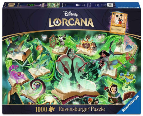 Ravensburger Puzzle Disney Lorcana Gimmers of the Realm: Emerald – 1000 Teile.